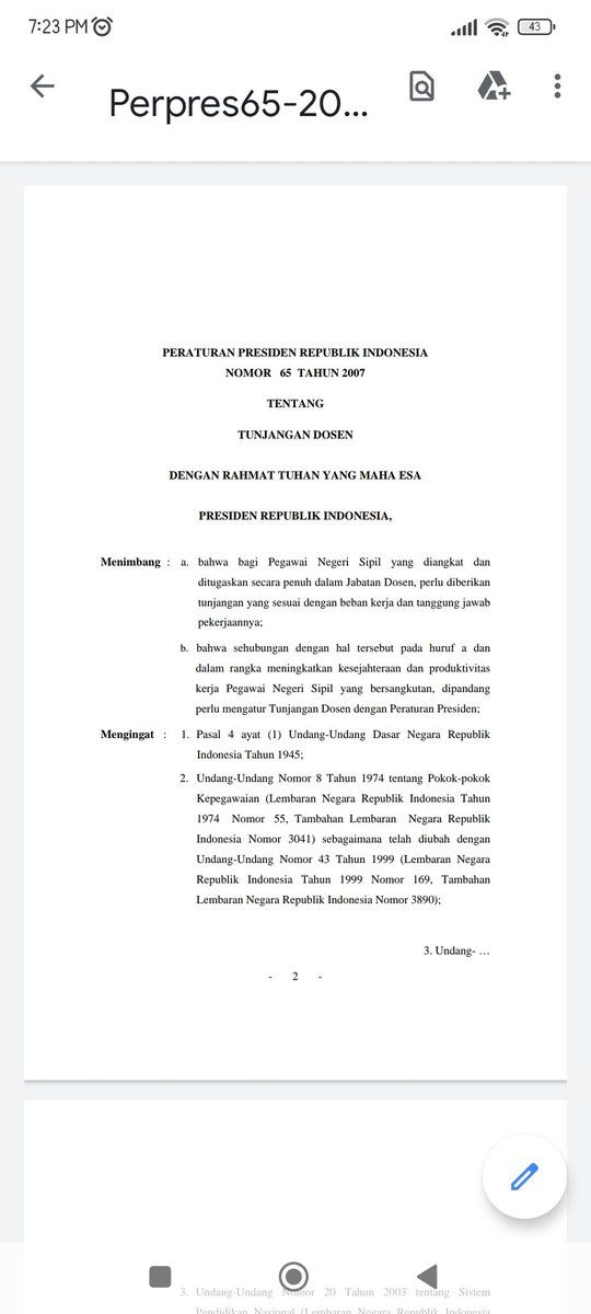 Semoga nanti ada perubahan aturan pada Tunjangan Fungsional Dosen. #2007 hingga sekarang.