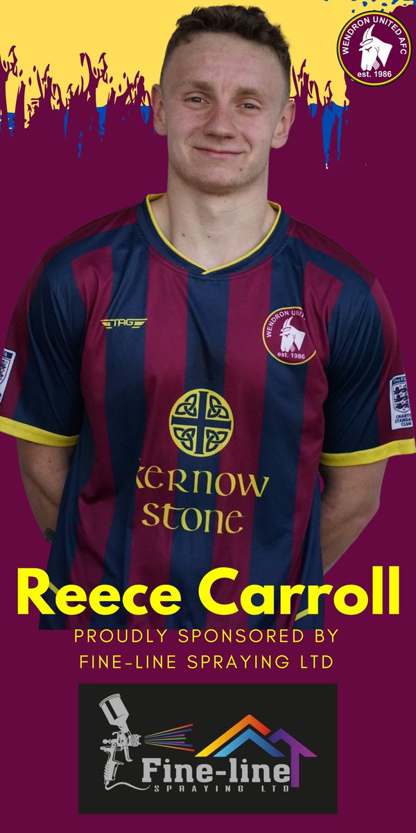 Need a high-end paint finish in your property? Get 10% off UPVC colour change or external painting in July using "Wendron" referral! facebook.com/finelinesprayi…. FineLineSprayingLtd are proud to sponsor 21/22 Players' Player winner, Reece Carroll #sponsorship