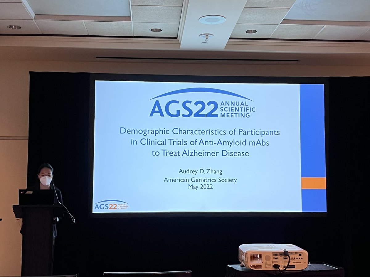 Duke Aging Center (@agingduke) on Twitter photo Starting the day off strong with <a href="/AudreyDZhang/">Audrey D. Zhang</a> presenting on demographic characteristics of clinical trial participants in anti-amyloid mAbs studies! #AGS22 #DukeR38CARiNGStARR <a href="/HastingsNicki/">Nicki Hastings MD</a> <a href="/IMResidencyDuke/">Duke IM Residency</a> Starting the day off strong with <a href="/AudreyDZhang/">Audrey D. Zhang</a> presenting on demographic characteristics of clinical trial participants in anti-amyloid mAbs studies! #AGS22 #DukeR38CARiNGStARR <a href="/HastingsNicki/">Nicki Hastings MD</a> <a href="/IMResidencyDuke/">Duke IM Residency</a>