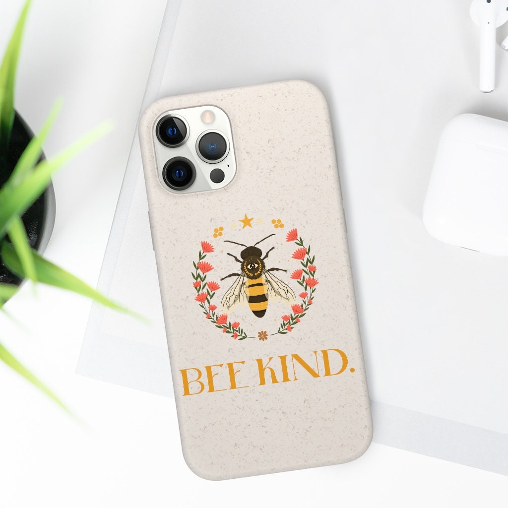 SivinStore's tweet photo. Bee Kind Biodegradable and Compostable Certified 100% Plastic Free Eco-friendly Phone Case for iPhone 7 8 X XR XS SE 11 12 13 Mini Pro Max https://t.co/XfUdxfr5B6 #beige #yellow #woodgrain #animal #iphone12case #iphone13case #iphonexcase #iphone11case #iphone13pro https://t.co/JRRXFGQaOC