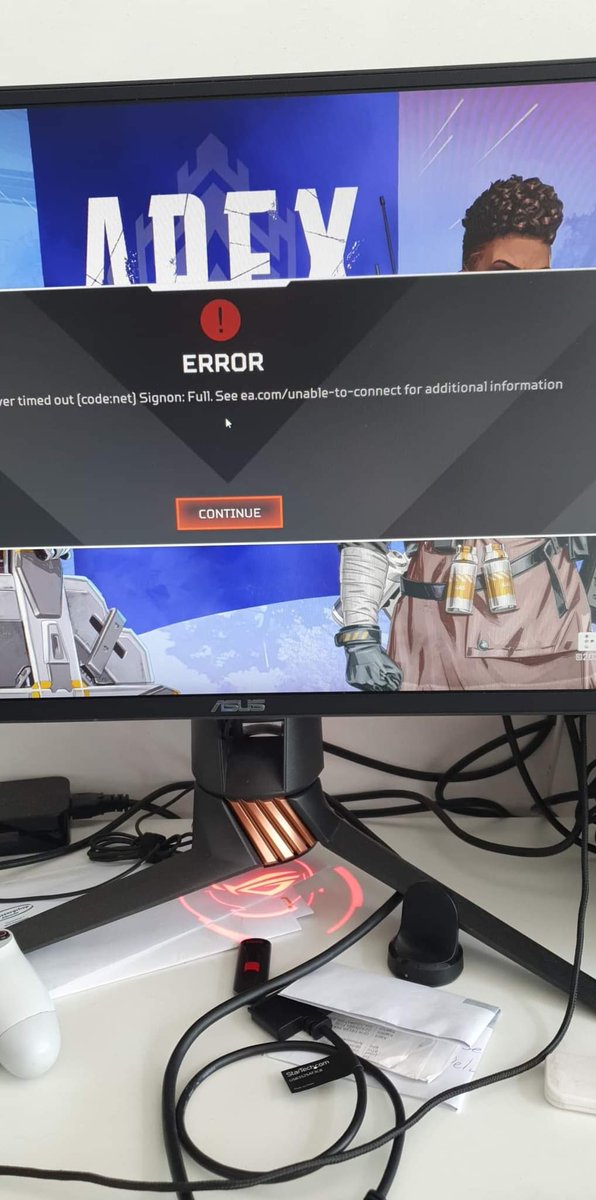 MikeDelva1's tweet photo. @Respawn @PlayApex Fix your servers instead. https://t.co/Mg0f4GhSBc