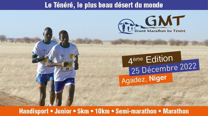 BaiwaGen's tweet image. La 4e édition du Grand Marathon du Ténéré se déroulera à #Agadez, le 25 décembre 2022 et rendra hommage à #ManoDayak. Plus de 1000 coureurs sont attendus: différents niveaux sur différentes distances.

Et vous, vous y serez ?

#Niger #BAIWA @VisitNiger @AminatouSeyni2