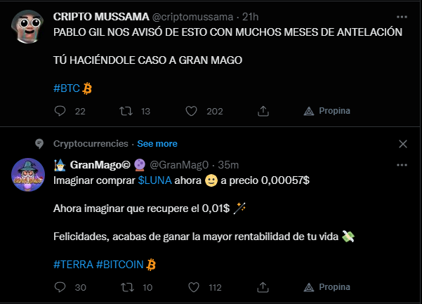 DegenArmyGang's tweet photo. @criptomussama JAJAJAJAJAJA, menudo porro se ha metido el algoritmo de Twitter :) https://t.co/ubIWKB8eDB
