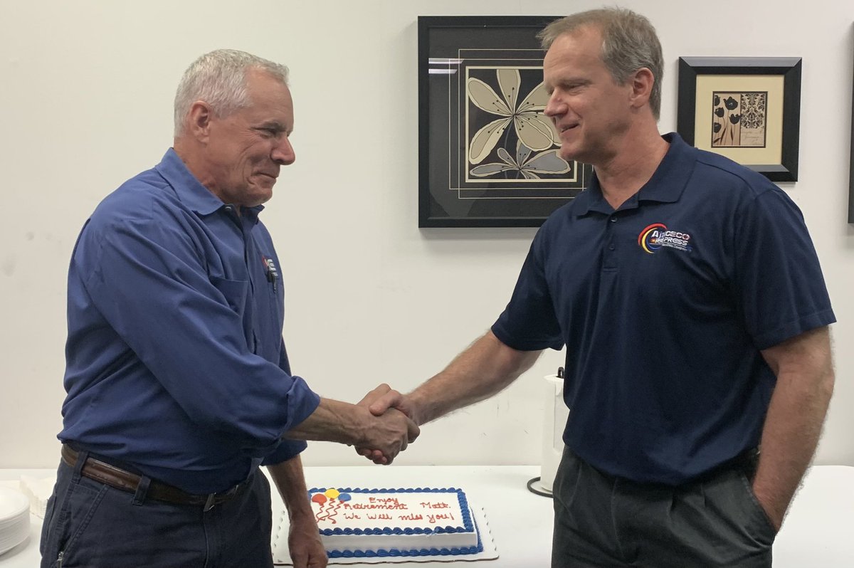 AjaxCECOEPS's tweet image. We will miss our wonderful Matt D!! After 44 years of dedicated service, he is happily retiring. The A.C.E. Team wishes him the absolute BEST! #KeepForgingAmerica #AjaxErie #ACETeam