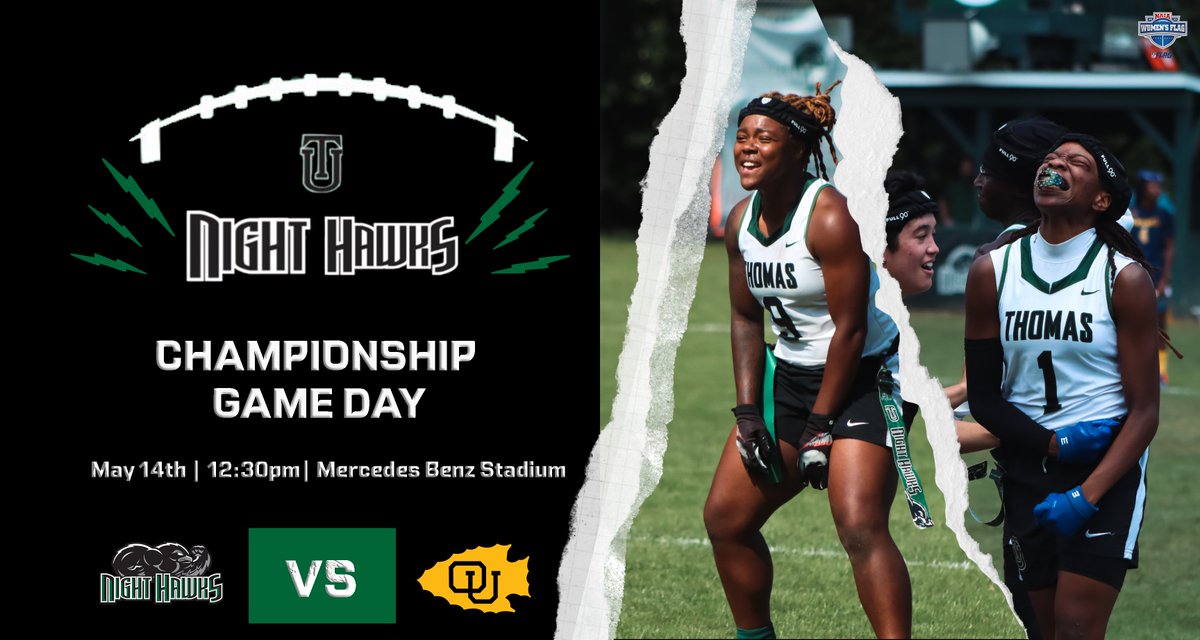 TU Flag Football (@nighthawkswflag) on Twitter photo Biggest Game of the Year π€!
π: May 14th
π: <a href="/wflagfootball/">ou_wflagfootball</a>
β°: 12:30pm EST ( Championship)
π:<a href="/MBStadium/">Mercedes-Benz Stadium</a>
π₯:youtube.com/channel/UCusKyβ¦β¦
π»: thesundigitalnetwork.com/tunighthawks/ Biggest Game of the Year π€!
π: May 14th
π: <a href="/wflagfootball/">ou_wflagfootball</a>
β°: 12:30pm EST ( Championship)
π:<a href="/MBStadium/">Mercedes-Benz Stadium</a>
π₯:youtube.com/channel/UCusKyβ¦β¦
π»: thesundigitalnetwork.com/tunighthawks/
