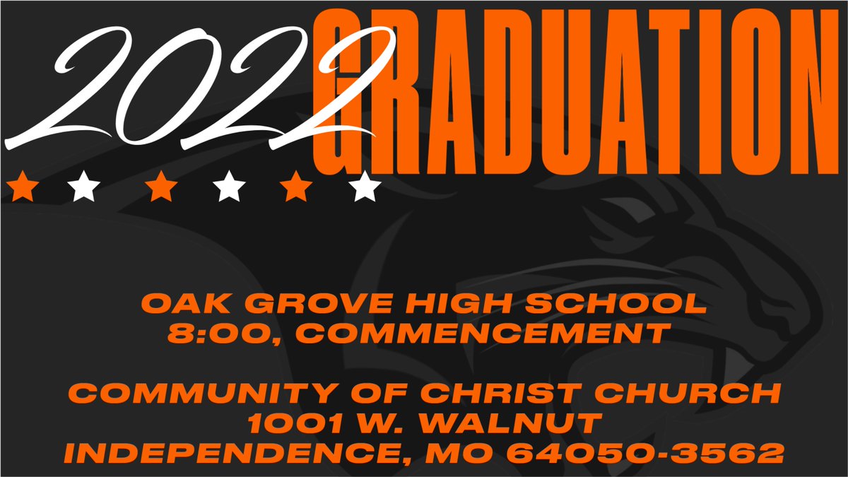 Congratulations Senior! Thanks for a great year of "getting us back to normal!" Best wishes in your future endeavors! 

#GoPanthers
<a href="/OGHSPanthers/">OGHS Panthers</a>