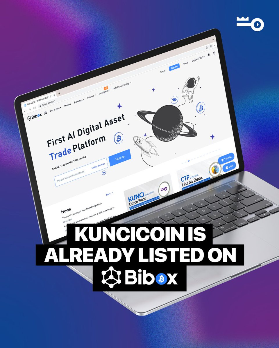Hi KunciArmy!

KunciCoin is already listed on Bibox, the first AI-powereddigital asset exchange, was established in 2017 and is one of the few blockchain enterprises that has obtained the Swiss VQF license.

Get your $KUNCI here bit.ly/kuncicoinbibox