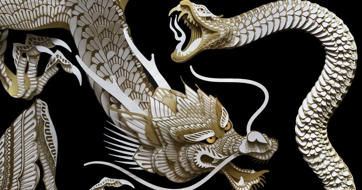 Necklush's tweet photo. Decorative Papercuts in White and Gold Compose Patrick Cabral’s Meticulously Layered Sculptures https://t.co/inLLdGLWXs from @colossal https://t.co/6kwTHZfmrv