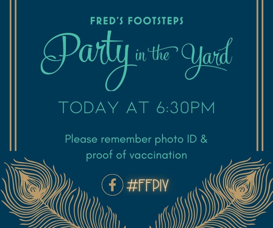 FredsFootsteps's tweet photo. We can't wait to see you all this evening! Please be prepared to show your CDC-issued COVID-19 vaccination card and ID at registration. Physical vaccination cards, photos of vaccination cards, and state approved apps will all be accepted. #FFPIY https://t.co/eHXelLRKPE