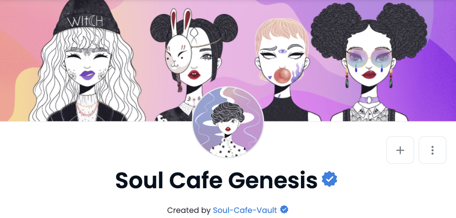 Black coffee ✅ 
Green tea ✅ 
Blue check ✅  

The cafe is officially <a href="/OpenSea/">OpenSea</a> verified 🎉