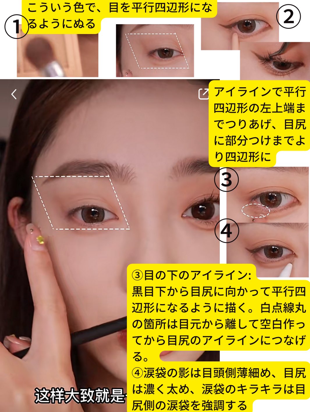 雨宮 中華美女になりたい台湾の子 アイメイクを平行四辺形にするか逆三角形にするかで 二つの顔を持つ女になれるワザ これマジで印象違うし メイク100倍楽しくなるからみんな覚えたほうがいい T Co Bg0fvpfxab Twitter