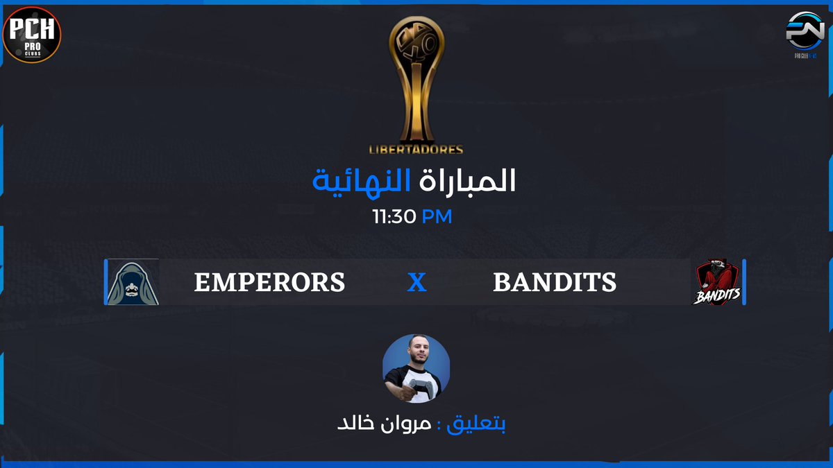 📢 | مباراة اليوم
🏆 | <a href="/ProLBTADOR_/">LIBERTADORES CUP🏆</a>
🎙️| <a href="/marwankoh/">Marwan Khaled</a>

#برو_كلوب #بروكلوب