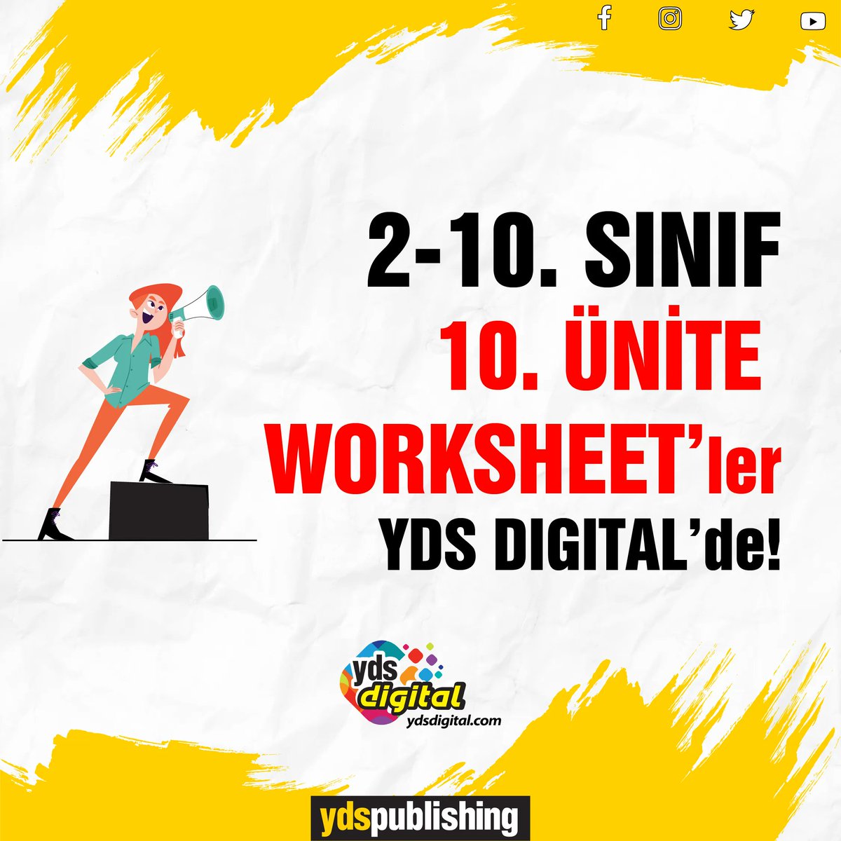 ydspublishing's tweet photo. 2-10. sınıf arası bütün worksheet'ler YDS DIGITAL platformuna yüklendi. 🤗
YDS Publishing ekibi iyi çalışmalar diler. 😍 💛 🖤
https://t.co/rFeiebcnzy
.
.
.
.
#ydspublishing #worksheets #onlineworksheet #ingilizce https://t.co/WoegfbXLIw