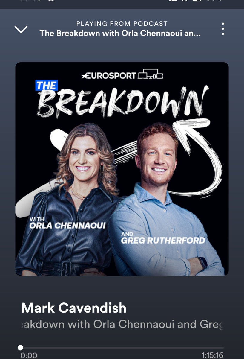 Zwifting n listening 🚴‍♀️🚴‍♀️🚴‍♀️
Listened to the first episode of The Breakdown podcast with <a href="/SportsOrla/">Orla Chennaoui</a> &amp; @GregJRutherford chatting to Mark Cavendish whilst on the Wattbike yesterday. Loved it. Highly recommend for all sports fans
#merceractive #ukrunchat #ukcyclechat