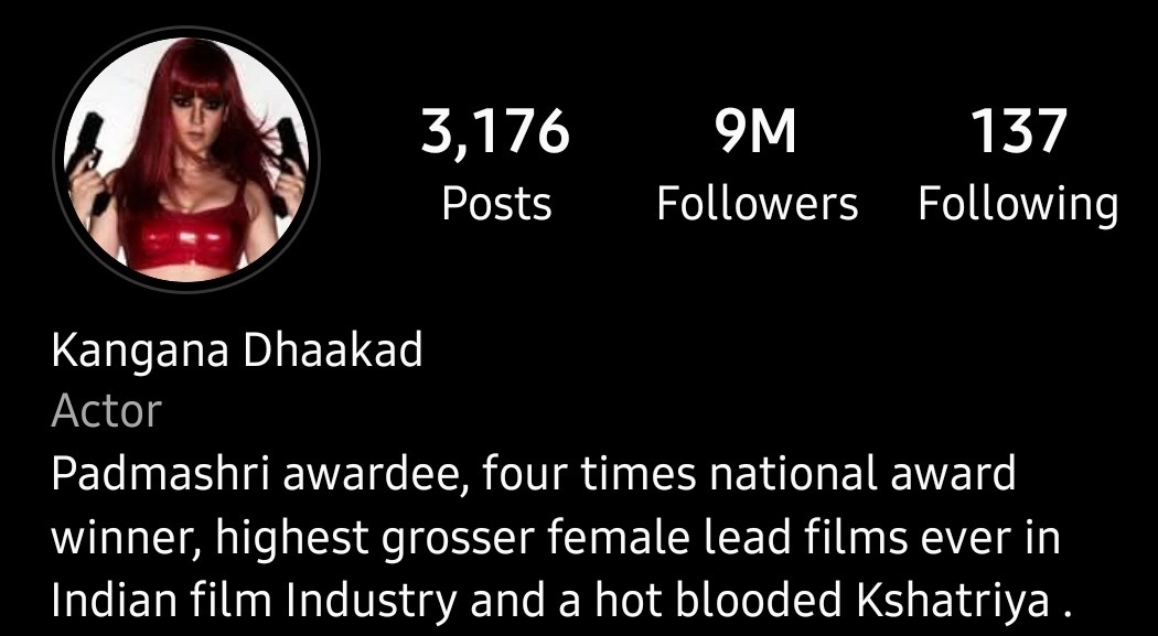 It's 9 Million IG followers for our Dhaakad Sherni #KanganaRanaut .
Congratulations to the Queen 🙌🏻

#Dhaakad 
#DhaakadTrailer2 
#DhaakadKangana 
#KanganaRanaut𓃵