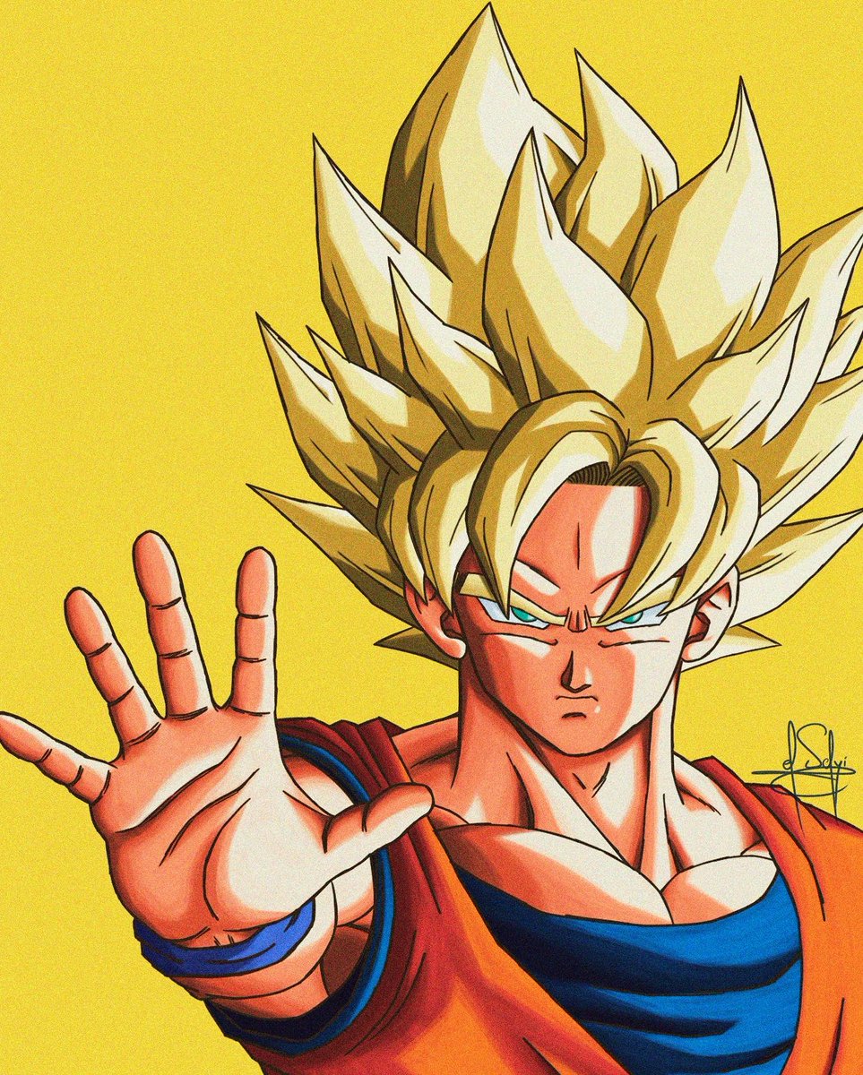 ElSelyi_'s tweet photo. Aquí os dejo el último dibujo que hice de Goku ssj #goku #DBZ #DragonBall https://t.co/bQDIMsCuJ6