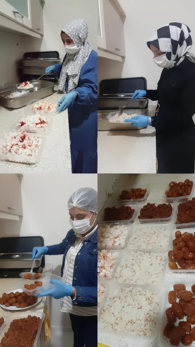 Ağlarbaba Yurt Müdürlüğü gönüllü öğrencileri "Komşum Projesi" kapsamında yemeklerini paylaştılar.