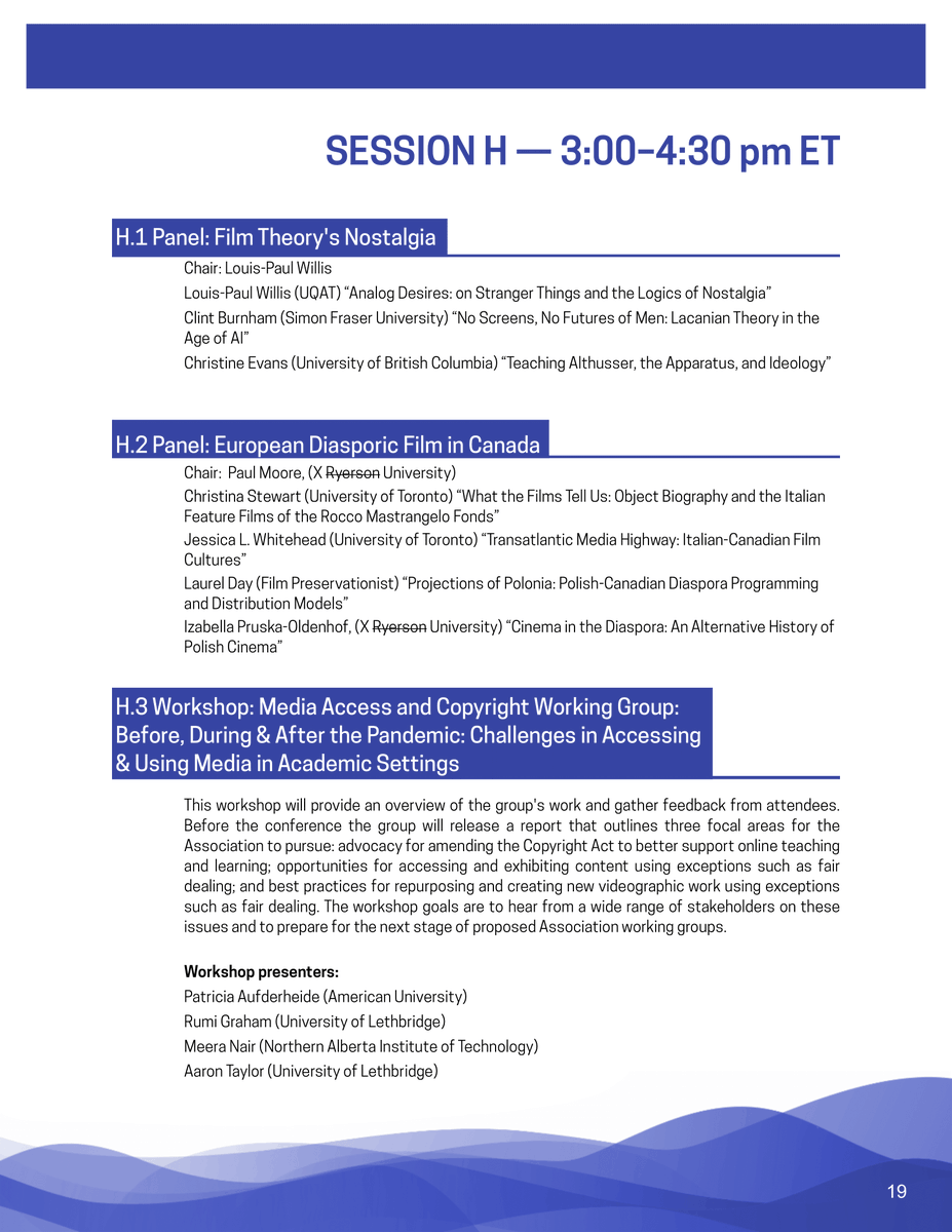 _filmstudies's tweet photo. The #FSAC2022 Day 3 has begun! Check out the panelists speaking today below. Make sure to register before 1PM in order to attend these panels!    

Remember to register with Congress to join: https://t.co/S1uPHvGfng     

For more information: https://t.co/TBwQq2jvPk https://t.co/fKwAd88bVZ