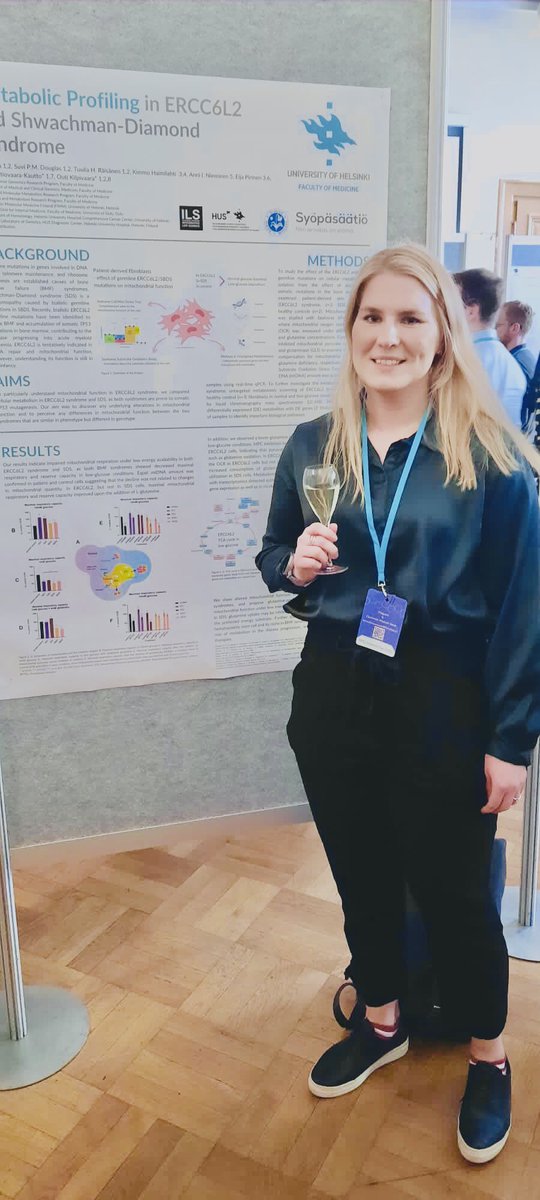 ilsekaaja's tweet photo. What a week! Presenting our work at the #HelsinkiHematologyDay &amp; #RPUSciDay on #mitochondria &amp; BMF. Must say I quite prefer this over zooming 💁🏼‍♀️ @waaralab https://t.co/Lpl7zire7M