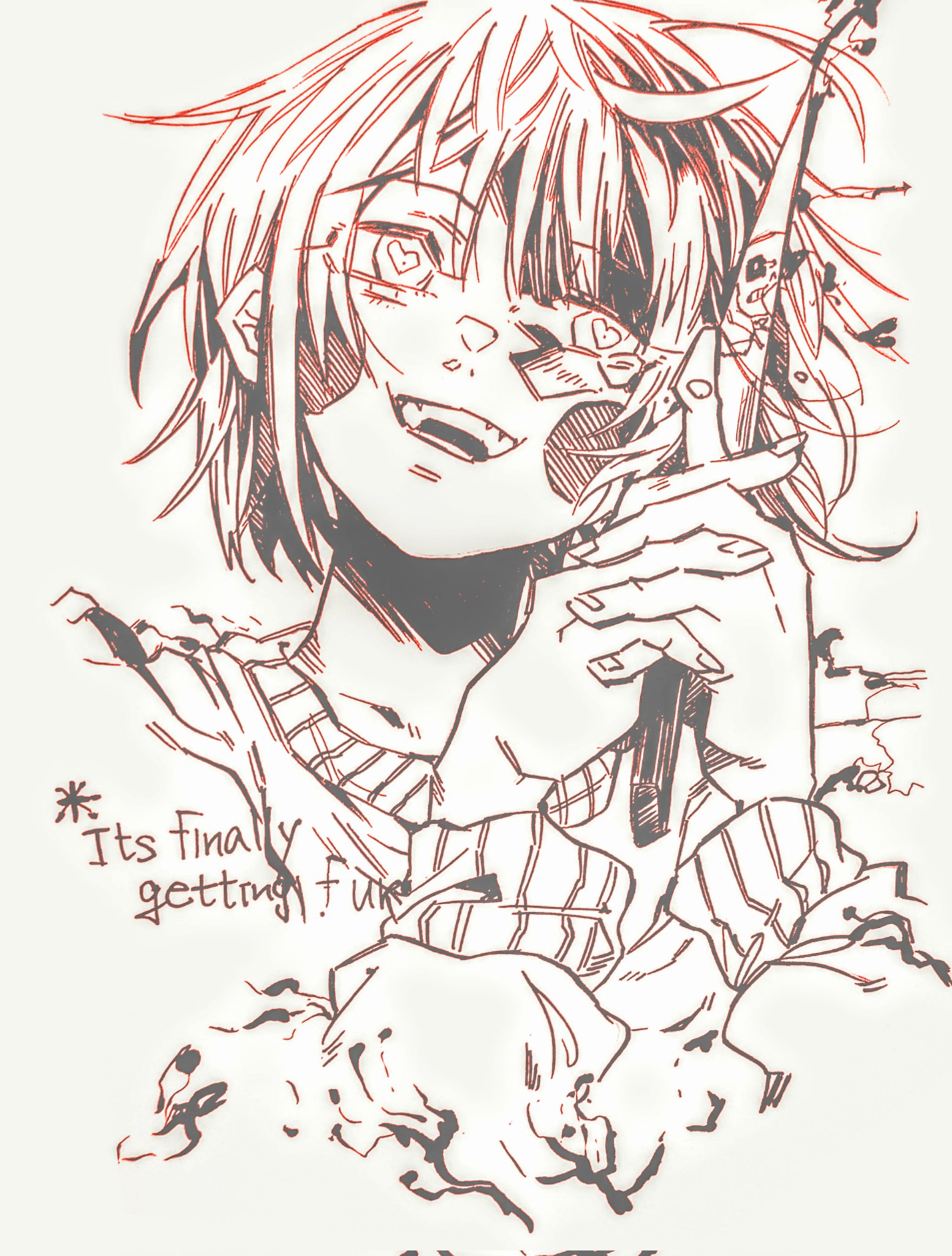 おーみ2nd かやっしーさん Kayassygoma 前から印象に残っていたイラストを描かせていただきました 涙を流しながら笑みを浮かべる表情好きなので描くの楽しかったです リプありがとうございましたー いいねした人の画像欄覗いて素敵絵を私の