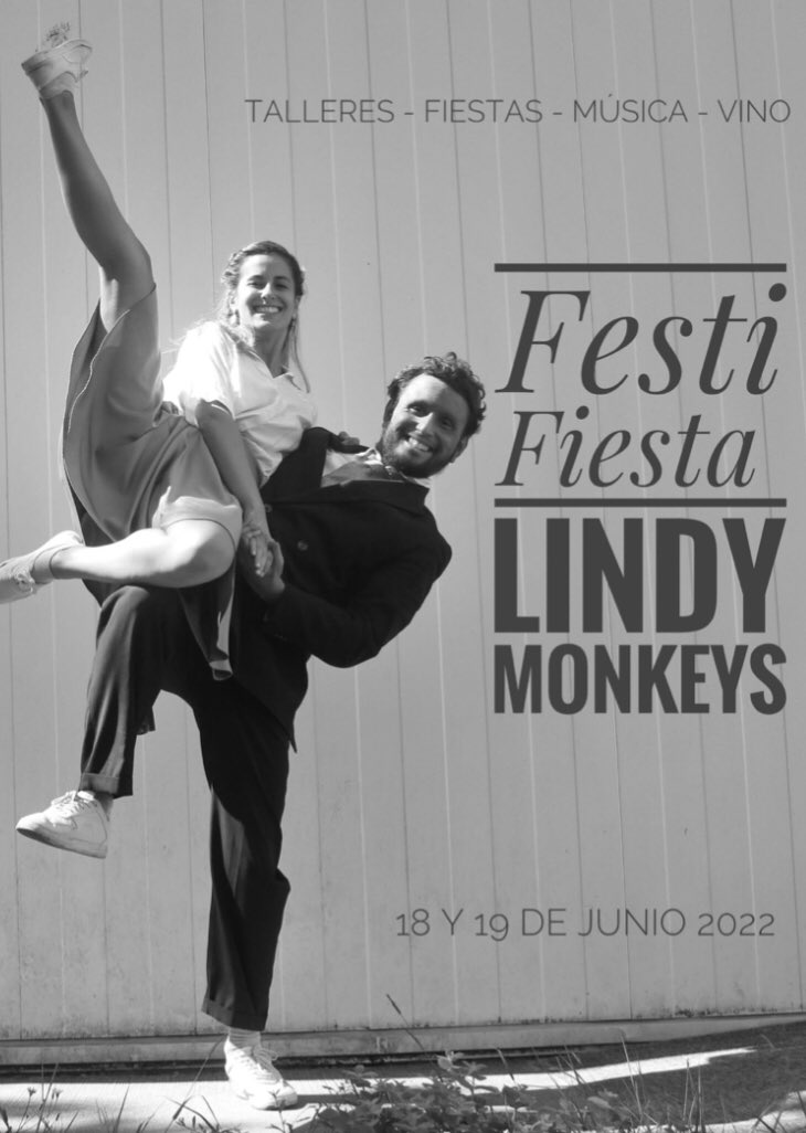 lindymonkeys's tweet photo. ¡Estamos trabajando con mucha ilusión en nuestro Festi-Fiesta! 
Anotad fechas: 18 y 19 de junio en #Valladolid. 
En breve, abrimos inscripciones https://t.co/X3ymzzFza3