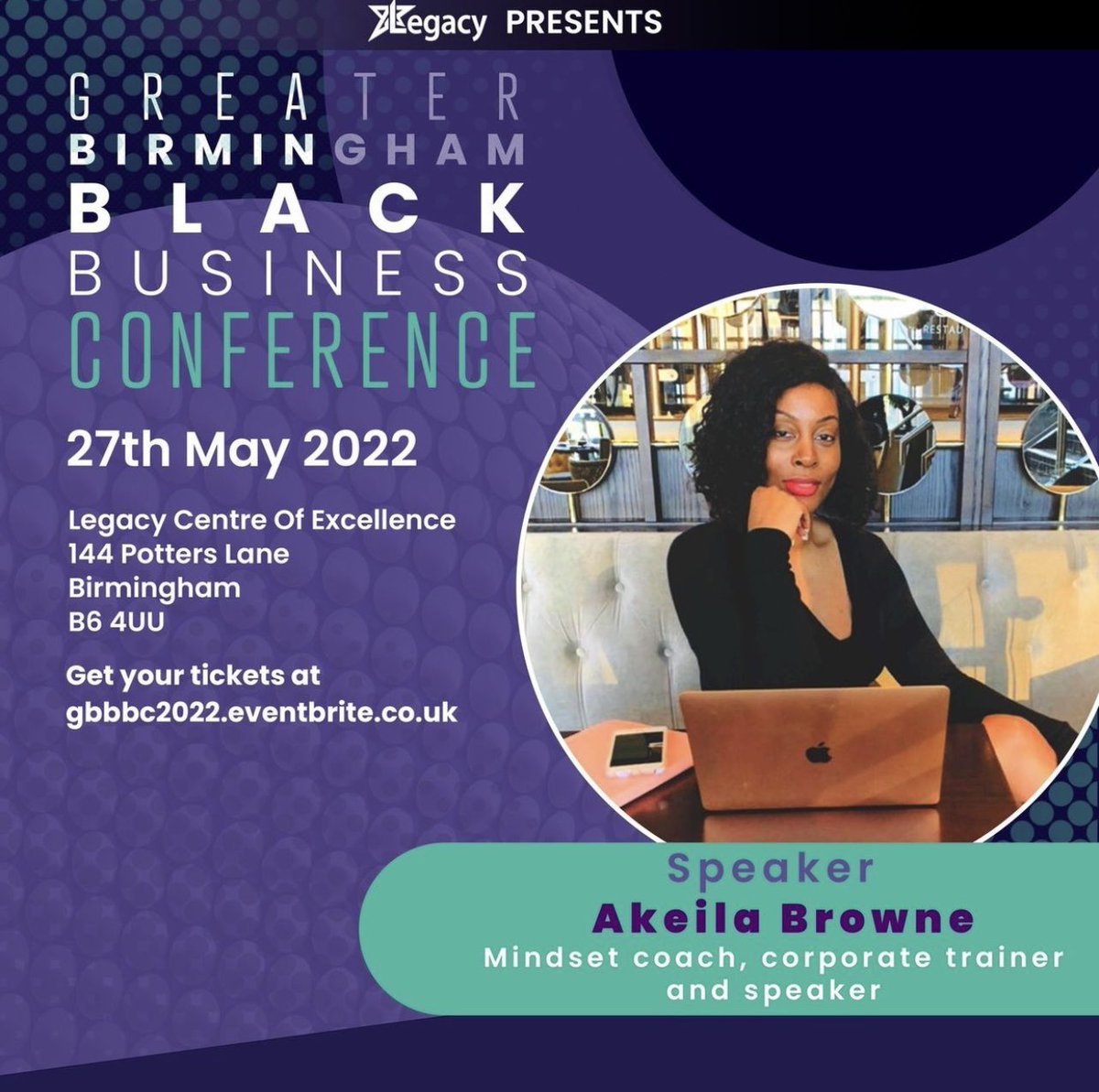 akeila_browne's tweet photo. Have you got your ticket yet?

There are just under two weeks left until the Greater Birmingham Black Business conference

Come along to hear the exceptional line up of entrepreneurs, business owners and other incredible people speak about all things business https://t.co/HAHQ8m1dBW