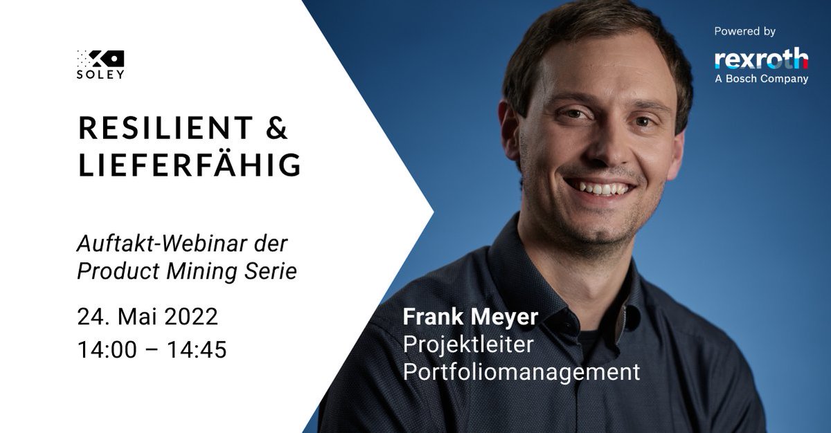 „Die Herausforderung besteht darin, für eine Portfolioentscheidung [...] kritische Abhängigkeiten immer im Blick zu haben“, weiß Frank Meyer. Erfahren Sie, wie Bosch Rexroth mit Product Mining sein Produktportfolio resilient aufstellt: hubs.la/Q01b1cs00