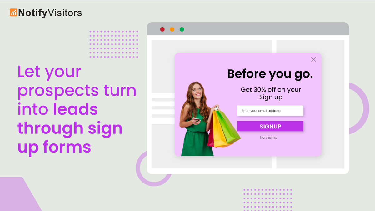 notifyvisitors's tweet image. Subscription forms allow you to gain customer information. Also, you can tag people on the basis of their interests and explore your brand marketing effectively.📱

Know more: bit.ly/3wuJ4af
Sign up Now: bit.ly/35wQnoi

#subscription #subscriptionform #form