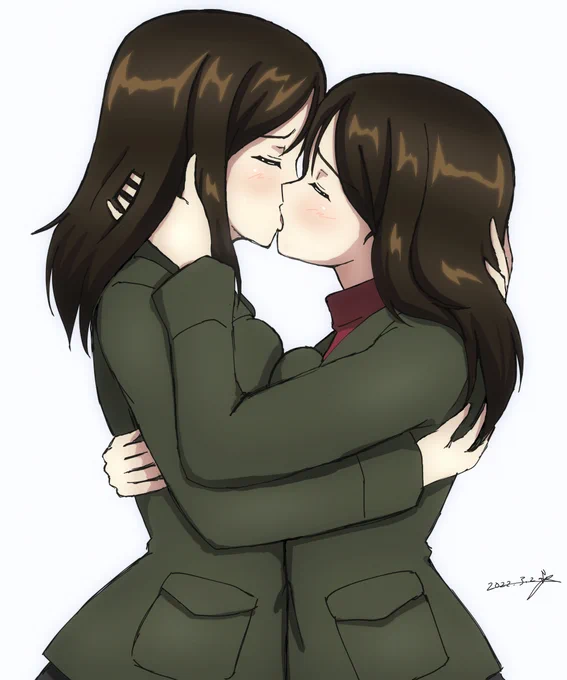 過去にskebで納品させて頂いたWノンナ・キス2になります。再度のご依頼ありがとうございました!
#garupan #ガルパン #skeb 