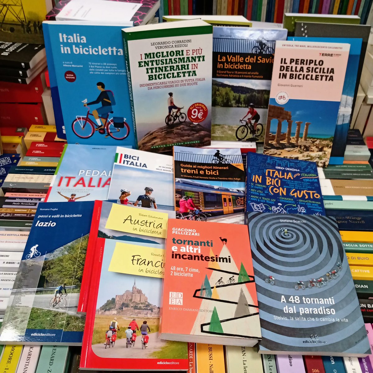 LibreriaFernand's tweet photo. Avete mai pensato di organizzare un bel viaggio in bicicletta? Da noi trovate tanti libri per avere spunti e informazioni su diversi itinerari. #ediciclo #touringclub
#terredimezzo #bicicletta #cicloturismo #itineraridiviaggio #turismo #turismosostenibile #sport #ciclismo https://t.co/PLkuOAiWmI