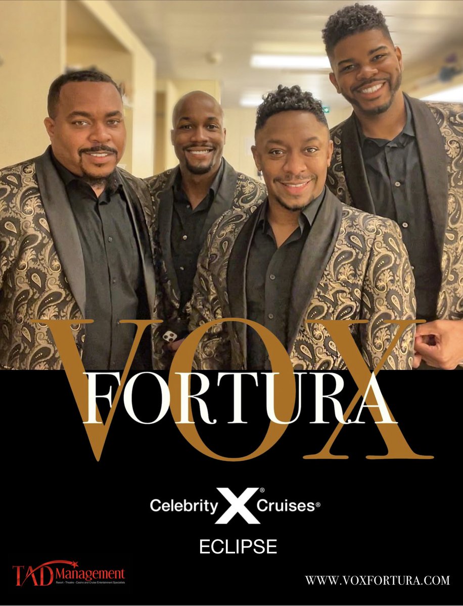 What’s happening? On our way to Vancouver, BC to join the <a href="/CelebrityCruise/">Celebrity Cruises</a> ECLIPSE in beautiful 
A L A S K A…. 
Thank you <a href="/TadShows/">TAD MANAGEMENT</a> ! ♥️🙏🏽♥️
#tadshows #voxfortura #celebritycruises