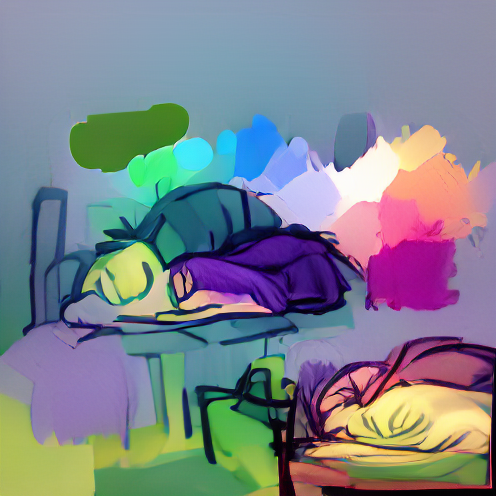 O_T_Human's tweet photo. The quality of sleepiness only saturated colors (#OIIO) #art #artist #artwork #nft #nfts #nftcollector https://t.co/uTGcrX4UQS