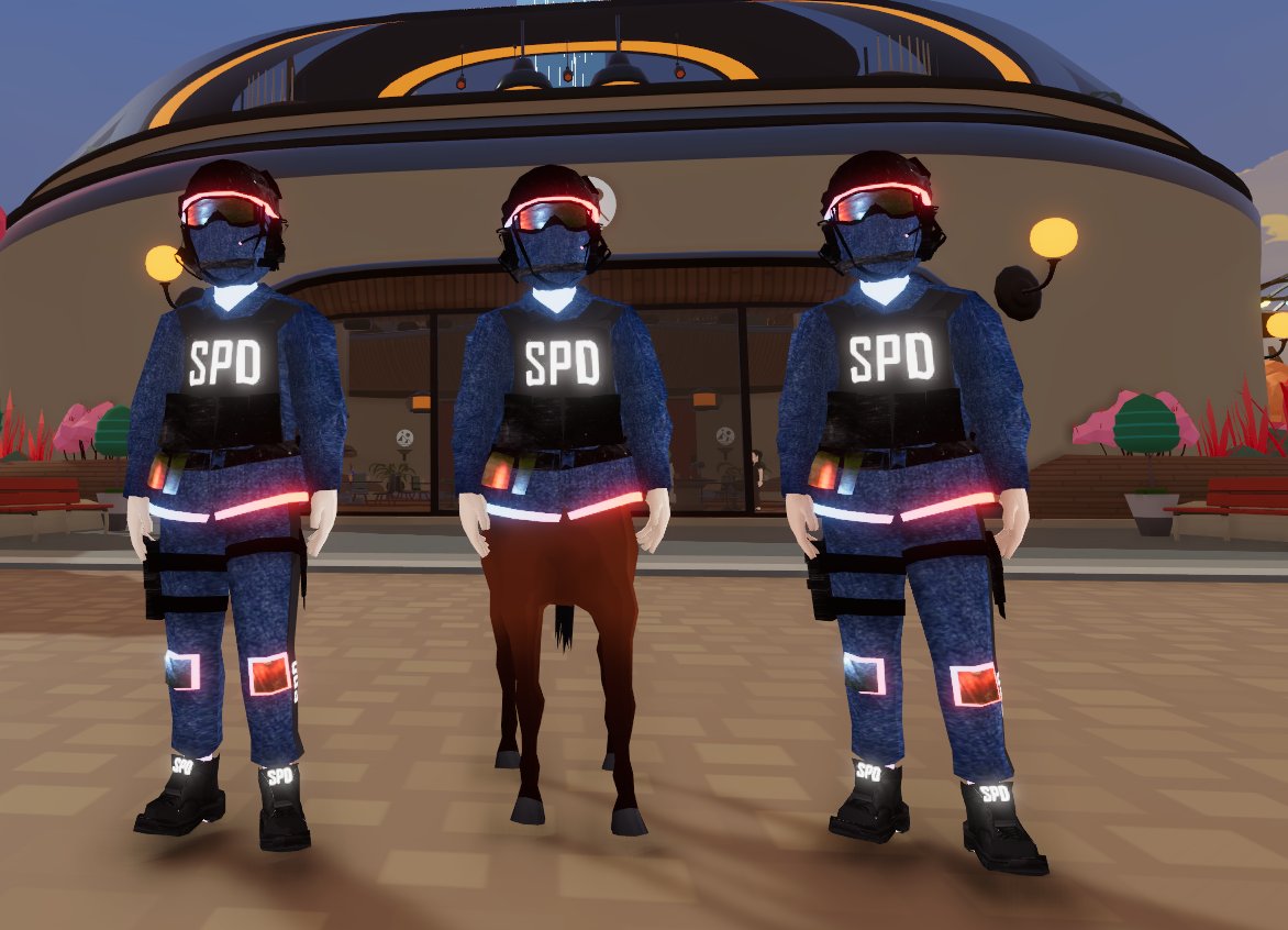 #SPD still going strong in #Decentraland. Sorry we have been absent of late, we have been developing in the background to grow our organisation and make it even stronger! #NFTProjects #NFTGame #NFTCommuntiy #MetaverseNFT <a href="/KewzMetaverse/">KewZ_Metaverse</a> and all SPD officers