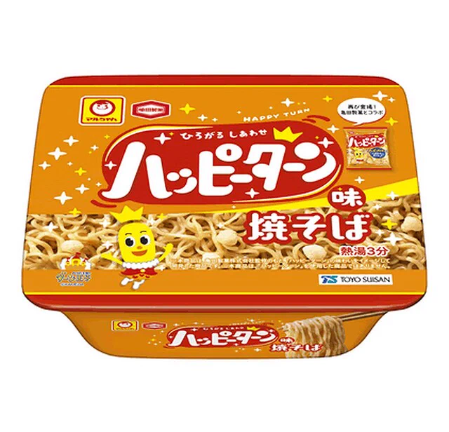 東洋水産と亀田製菓がタイアップ！お菓子とコラボした焼きそばが誕生。