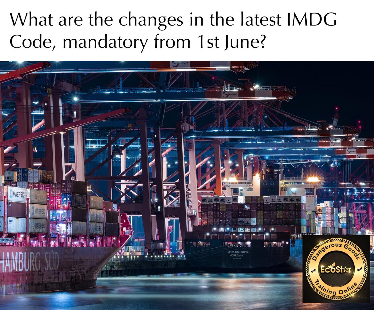 Download our full, FREE analysis here: ecostar.typeform.com/imdgcode4020 #dangerousgoods #dgsa #imdgcode #doesyourDGSAdothis