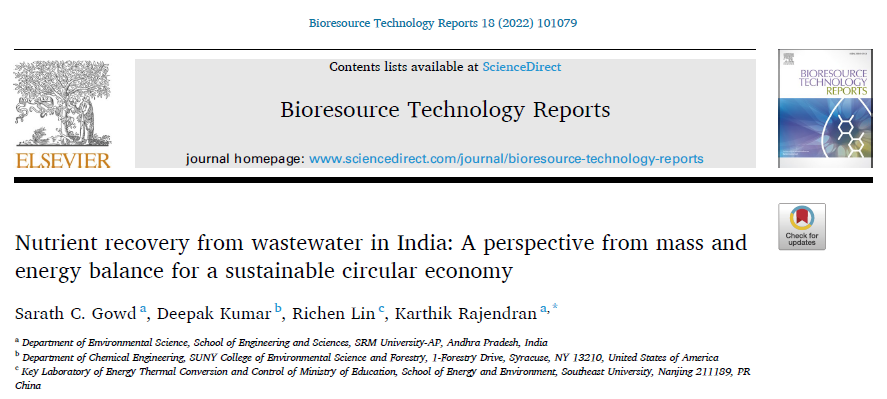 #Wastewater holds the key for reducing #fertilizer imports, where <a href="/fertmin_india/">Department of Fertilizers</a> spends 7 B$. But is it economical and technically competing in Indian context?  A view from mass, energy, and economics of nutrient recovery from wastewater. sciencedirect.com/science/articl…