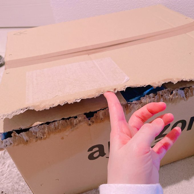 まぁなんてことでしょう。コンビニ行ってる5分の間にドッグフードとチーズの入った箱を開けようとしたのでしょうか🐶こんなことしたことないのに、さっき病院に連れてった怒りでしょうか｡｡｡ #匠の技 https://t<a href="/tag/%E5%8C%A0%E3%81%AE%E6%8A%80"class="tags">#匠の技</a>