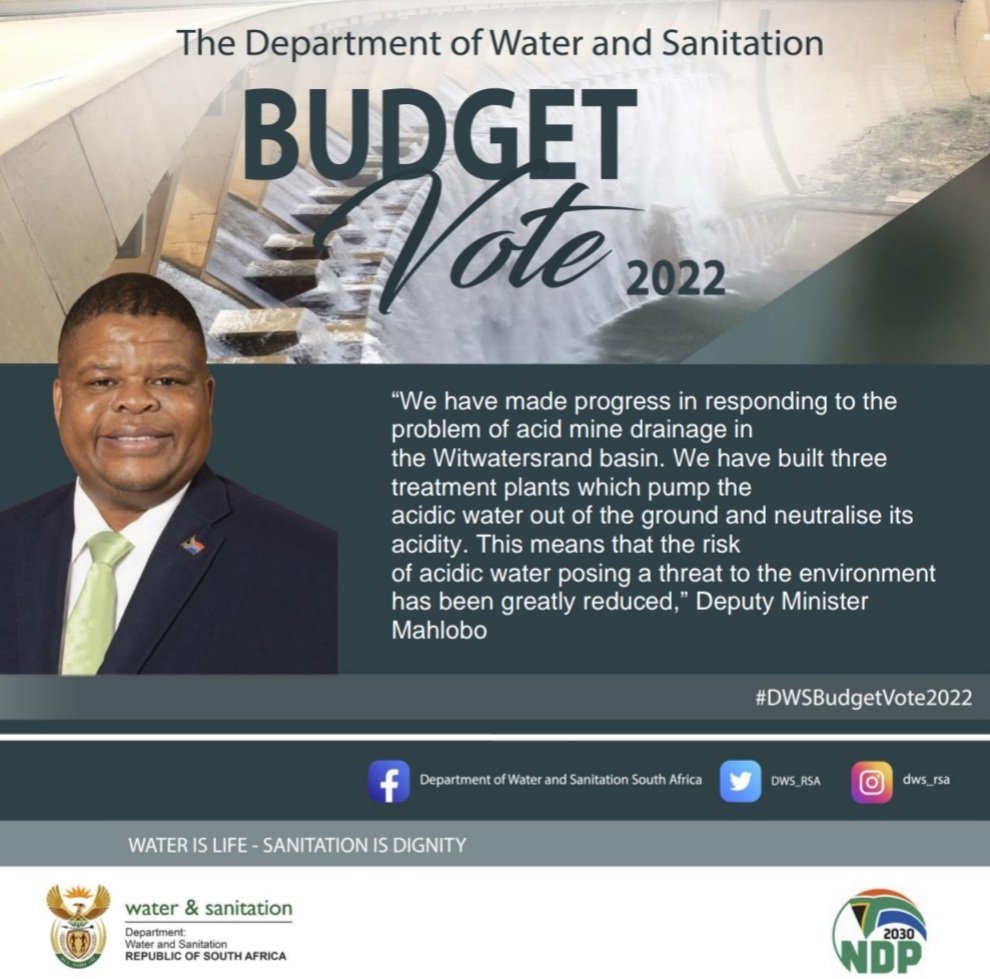 DWS_RSA's tweet photo. Some highlights from yesterday's #DWSBudgetVote2022 by Deputy Minister David Mahlobo 

@Senzo_Mchunu_ https://t.co/fNiJVl8uwc