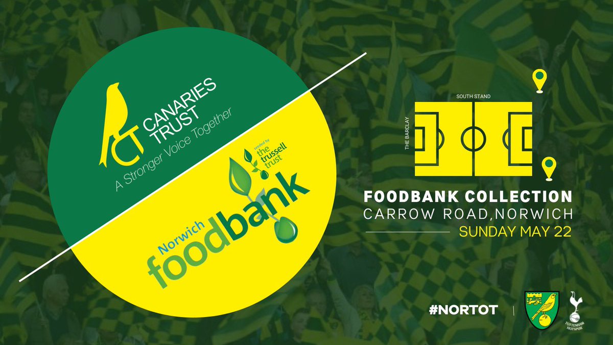 canariestrust's tweet photo. 2.1 million food parcels were delivered in past year across the UK. We would ask if you can donate to our foodbank collection on Sunday 22 May before the final game of the season against @SpursOfficial https://t.co/NAHb2NIhJJ