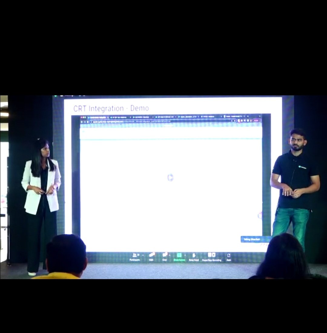tejaamere's tweet photo. Anmol and Shweta on stage..
#sfdgblr #thinkdevopsthinkcopado https://t.co/O5dmL8sy9g