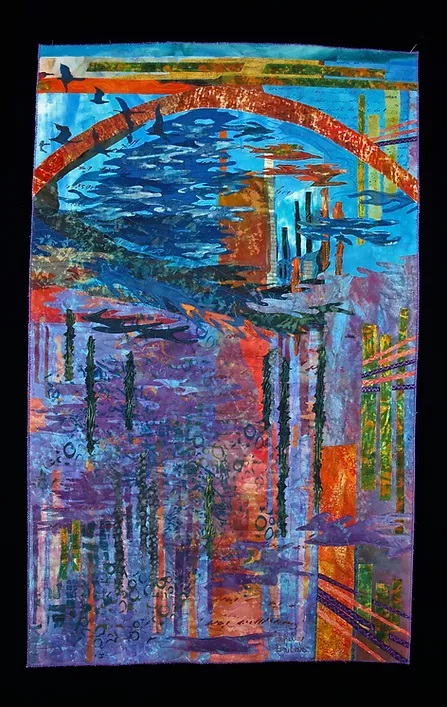 WomensArtForAll's tweet photo. Shelley #Bruca #WomensArt #ArtByWomen #Quiltmaking •From Here To Eternity• https://t.co/jEW4z7ecc2
