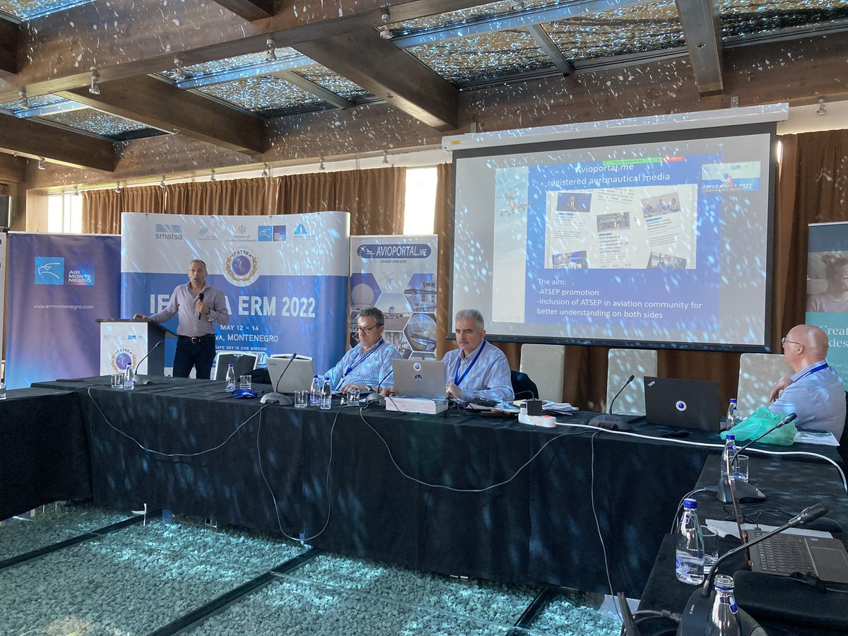 Last day of the <a href="/IFATSEA/">IFATSEA</a> Eurogroup meeting in Budva.Amongst others, #ATSEPMONT explained the promotion of #ATSEP to create awareness on the safety critical tasks that ATSEP are doing to guarantee safe flying for all passengers. More info on Avioportal.me