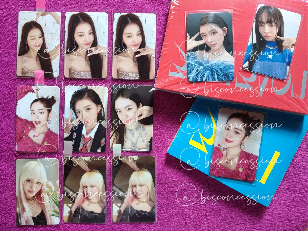 bisconcession's tweet photo. ꒰ #biscoupdates ꒱
IVE LOVE DIVE PHOTOCARDS AND ALBUMS
— already arrived at my local address
— will dm the condi tomorrow evening https://t.co/2XEgo4CFdY