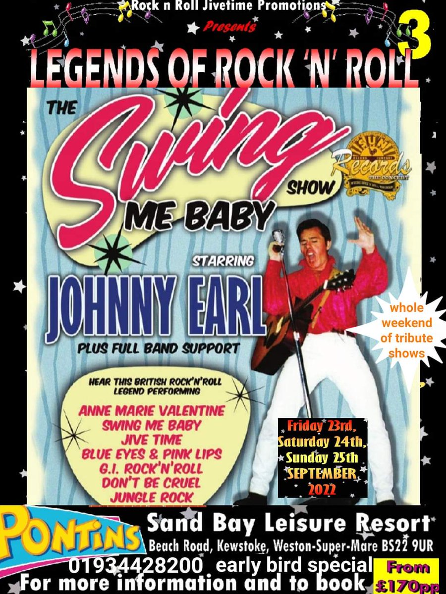 As you have heard on <a href="/SplinterWRadio/">Splinterwood Radio</a> by our compere Peter Harden 
A brand new show  and exclusively 1st time showing in the UK at our Legends Of Rock N Roll Weekender @ Pontins 3  booking number 
01934428200 you can book now
#rocknroll #rockabilly #Legends #vintage #retro