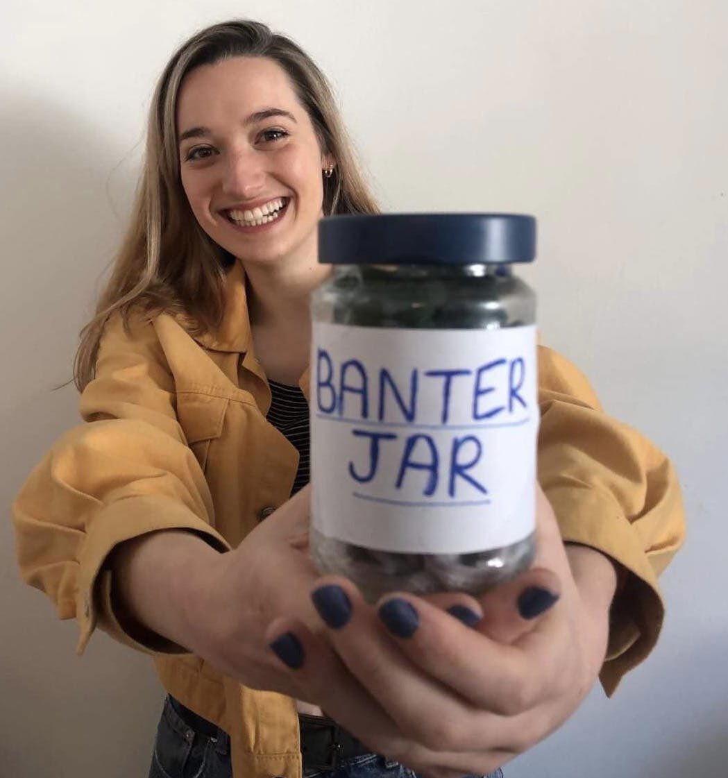 Tonight is your final chance to@catch the brilliant 4⭐️ #BanterJar from <a href="/bakerr_hannah/">Hannah Baker</a> - a brand new show about home, family, psychosis and growing up. 

🎭 Tonight | 7.30pm
🎟 app.lineupnow.com/event/banter-j…