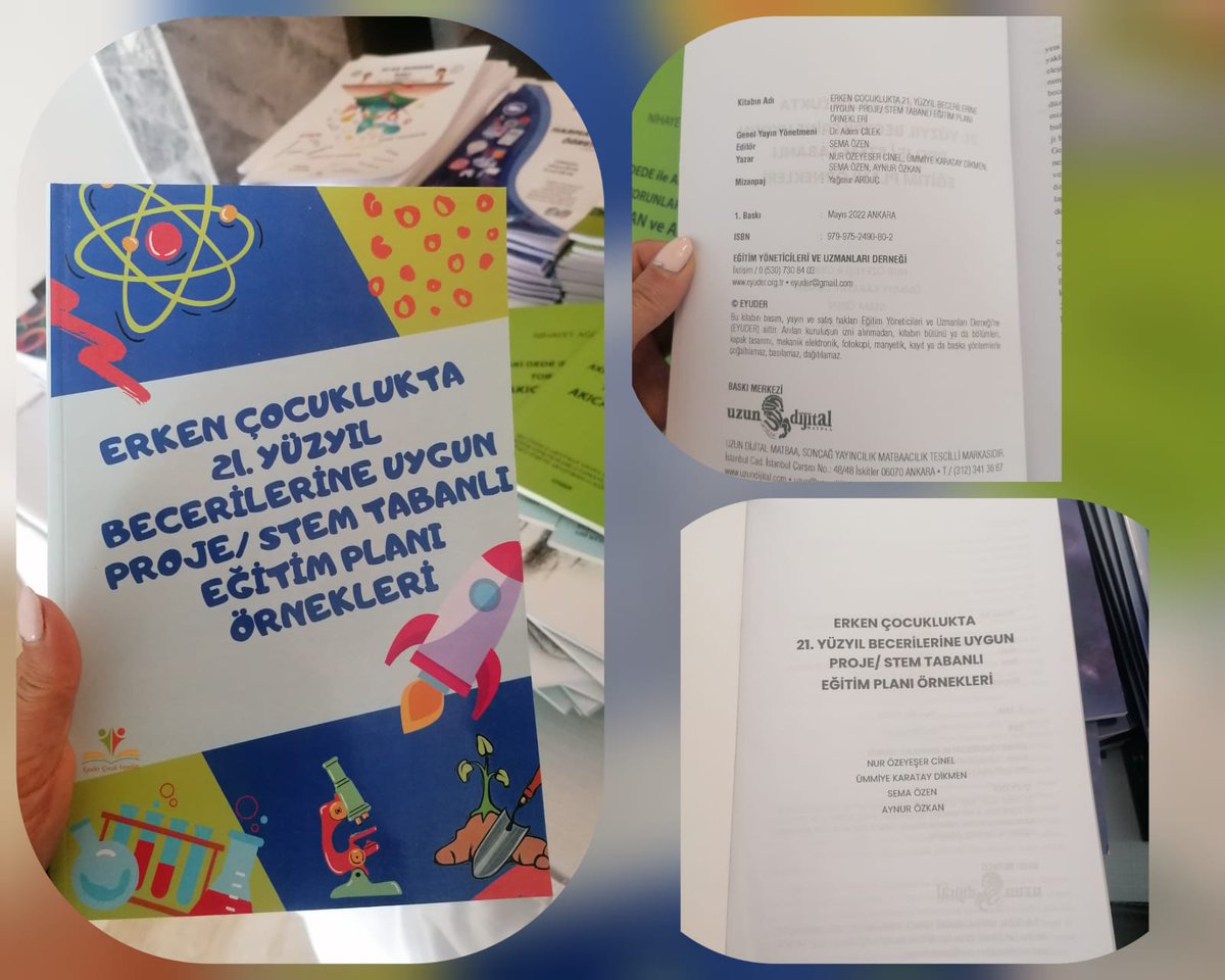 Erken çocuklukta 21. Yüzyıl becerilerine uygun proje/ Stem tabanlı eğitim planı örnekleri saha çalışmalarıyla  uygulanabilirliğinin test edildiği, eTwinning projelerine ilham kaynağı olan kitabımız satışa sunulmuştur. Okul öncesi alanına katkı sağlaması temennisi ile...
