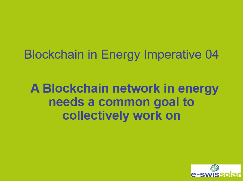 Blockchain in Energy Imperative 04: A Blockchain network in energy needs a common goal to collectively work on

#blockchain #DLT #Energy #BlockchainInEnergyImperatives #CrowdCreativity #CommonGoal