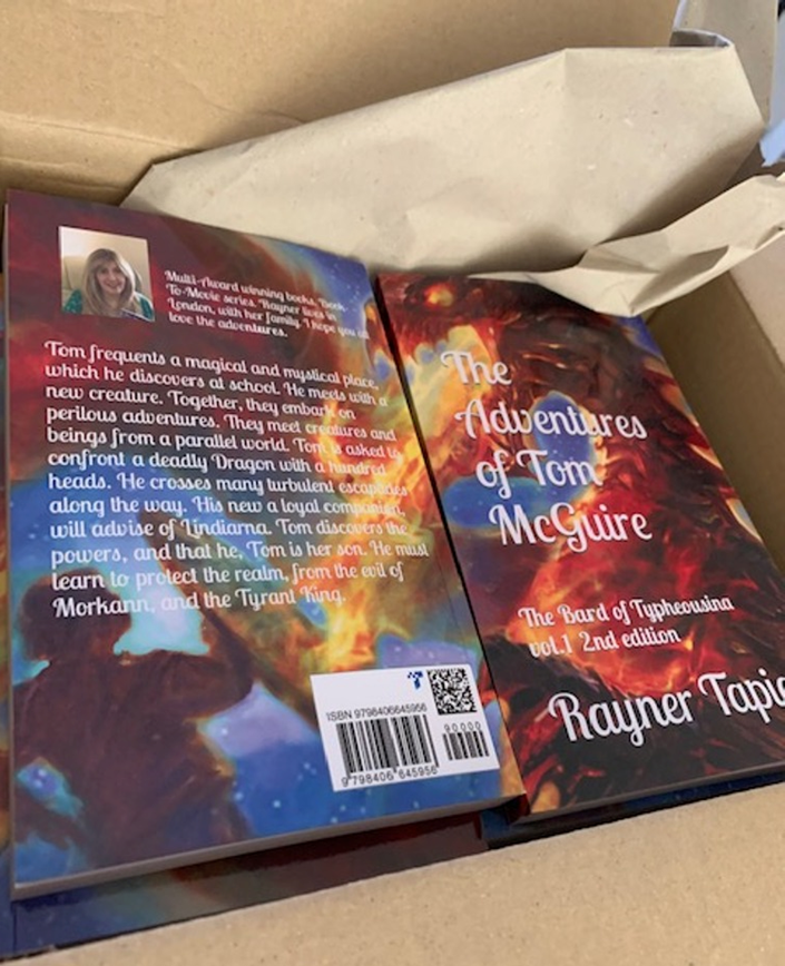 TomMcGuireBooks's tweet photo. Look what arrived today! The Adventures of Tom McGuire, Multi award-winning book series. 
 The Bard of Typheousina. vol.1 - 2nd edition. 
BOOK-TO-MOVIE, 🌟🌟🌟🌟🌟 🎬🎬🎬🎬🎬 #Goldenmileproductions, #superproducers, #MartinGBaker, #superscriptwriters,  Super reviews. 🌟🌟🌟🌟🌟 https://t.co/oni9noBWrf