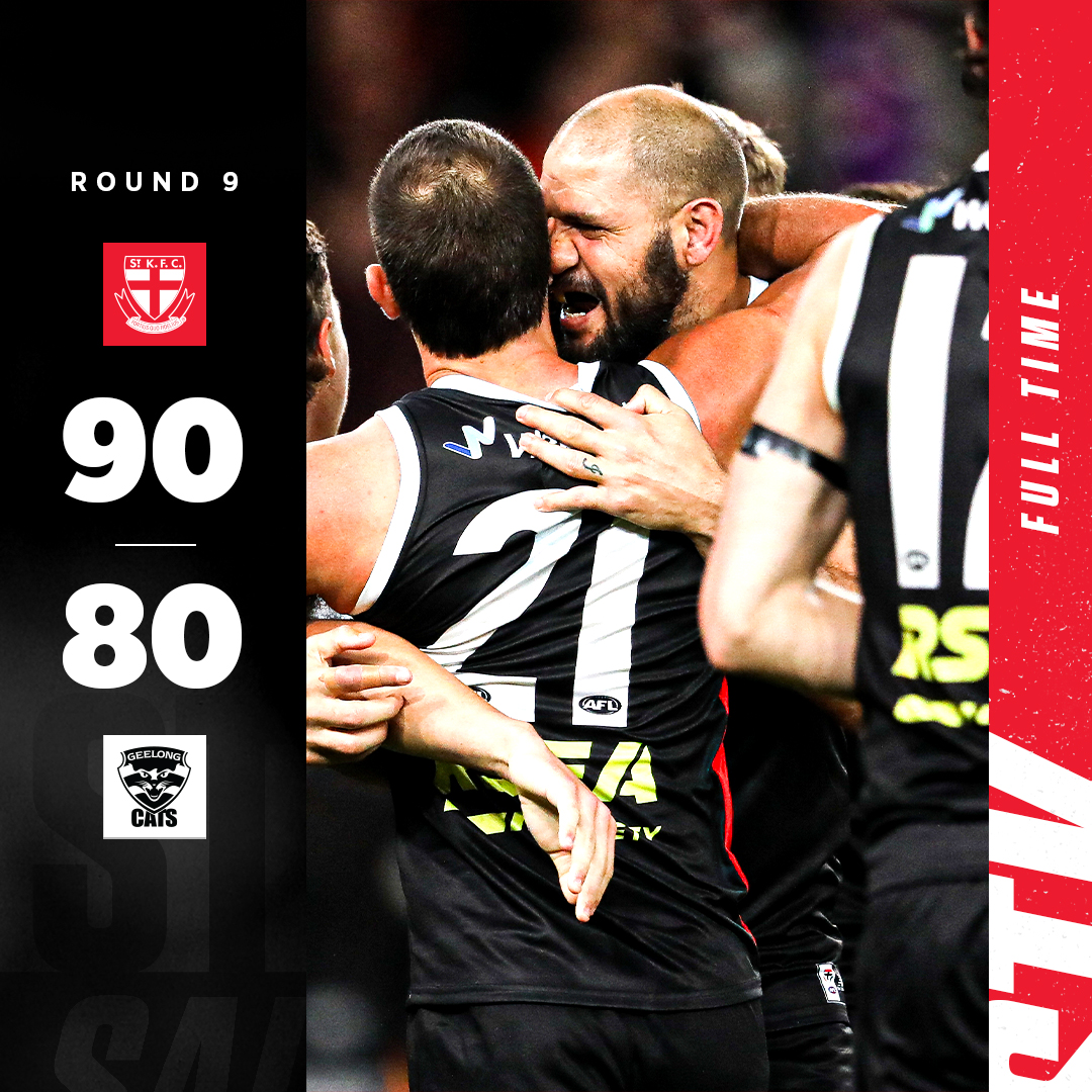 Nothing better than getting the win in front of our home fans ❤️ 

#AFLSaintsCats #TogetherWeRise