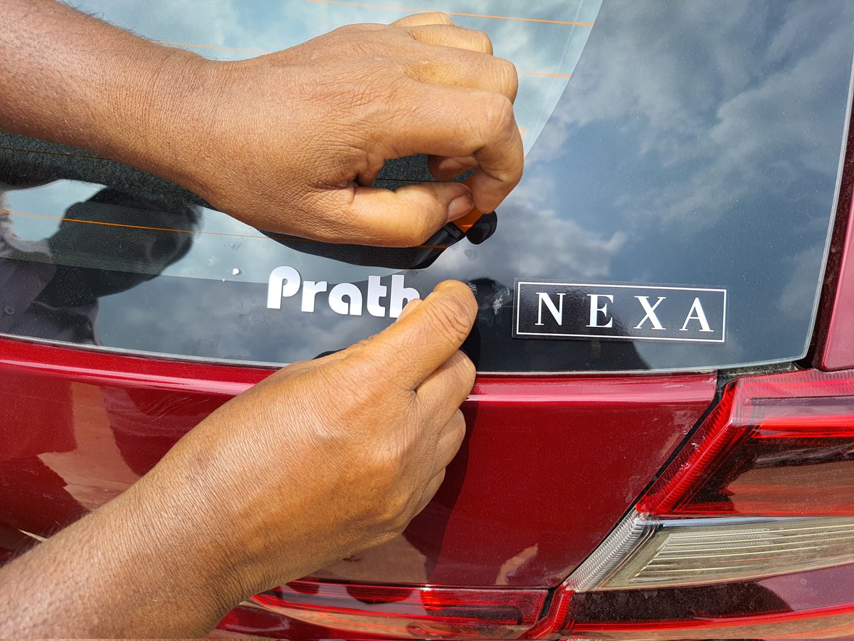 radhashyamdash's tweet photo. #NEXASARAJAPUR #prathamnexa please be informed that you have failed in your written commitment and put your Pratham stickers on this car and then removed. WHY DO YOU WANT YOUR CUSTOMER’S TO DO YOUR PROMOTION ON THEIR ASSET ? #COMMITMENTFAILURE #POORSERVICE #MISCOMMUNICATION https://t.co/1zCb1f8niO